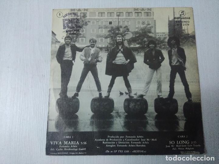 Discos de vinilo: BARRABAS/VIVA MARIA/SINGLE PROMOCIONAL. - Foto 3