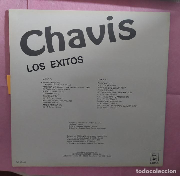 Discos de vinilo: LP CHAVIS - Los Exitos - HORUS 07004 - SPAIN press (EX+/EX+) - Foto 2