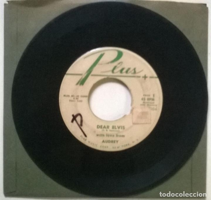 Discos de vinilo: Audrey. Dear Elvis (A y B). Plus, USA 1958 single - Foto 2