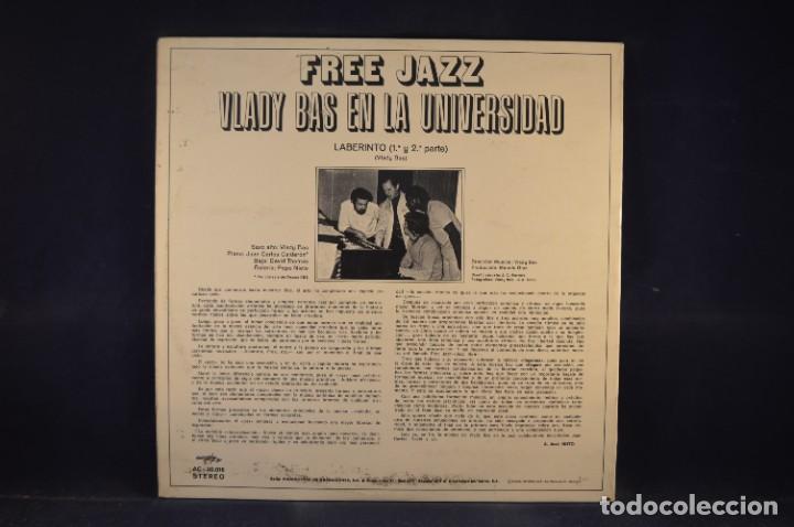 Discos de vinilo: VLADY BAS: FREE JAZZ - VLADY BAS EN LA UNIVERSIDAD - LP - Foto 2 - 304010558