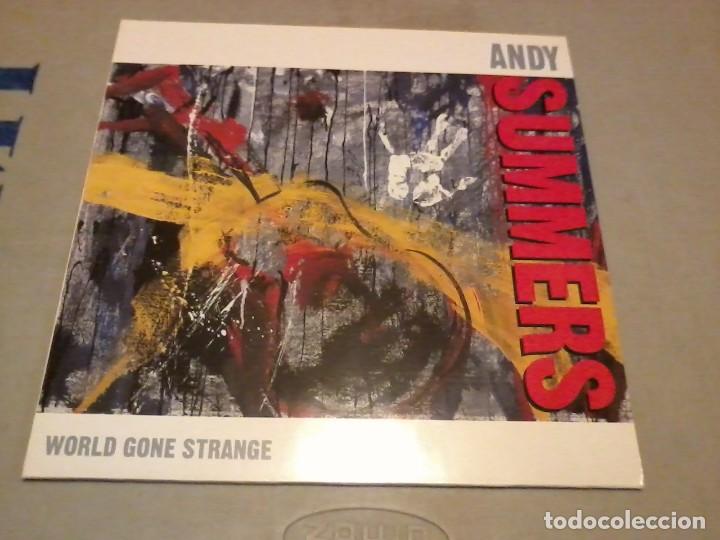 Discos de vinilo: Andy Summers LP World Gone Strange Ger.1991 - Foto 1