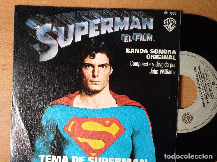 Discos de vinilo: SUPERMAN BSO SINGLE - Foto 1