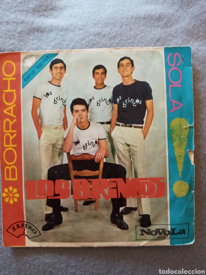 Discos de vinilo: Los Brincos-borracho..disco vinilo single - Foto 1
