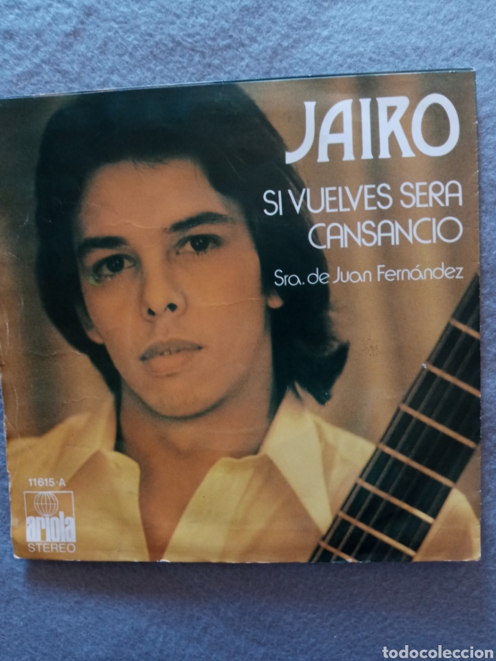 Discos de vinilo: Jairo-si vuelves sera cansancio..disco vinilo single - Foto 2