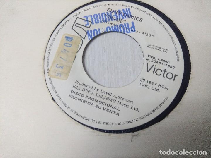 Discos de vinilo: EURYTHIMCS/SHAME/SINGLE PROMOCIONAL. - Foto 3