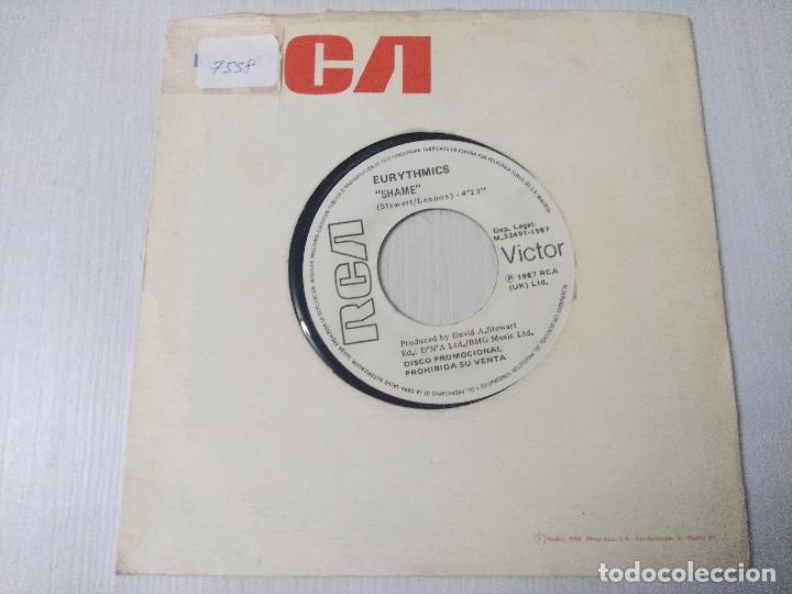 Discos de vinilo: EURYTHIMCS/SHAME/SINGLE PROMOCIONAL. - Foto 4
