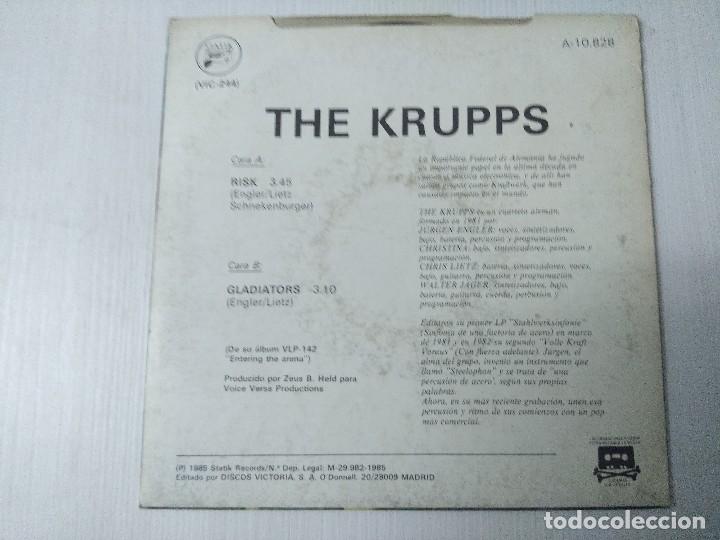 Discos de vinilo: THE KRUPPS/RISK/SINGLE. - Foto 3
