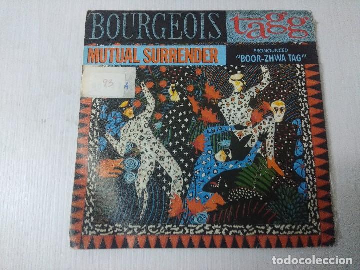 Discos de vinilo: BOURGEIOS TAGG/MUTUAL SURRENDER/SINGLE PROMOCIONAL. - Foto 1