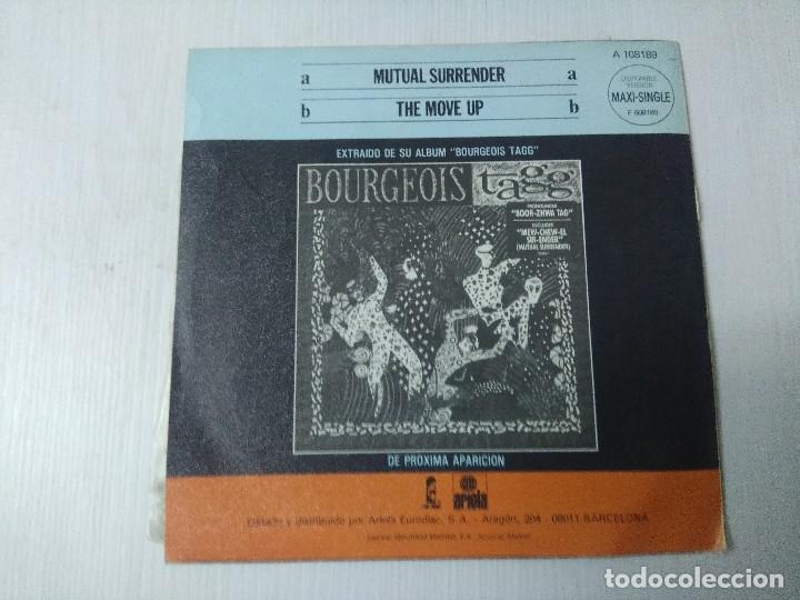 Discos de vinilo: BOURGEIOS TAGG/MUTUAL SURRENDER/SINGLE PROMOCIONAL. - Foto 3