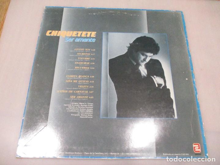 Discos de vinilo: CHIQUETETE Ser amante DI963 - Foto 2