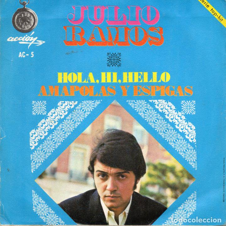 Discos de vinilo: JULIO RAMOS - HOLA HI HELLO - SINGLE - Foto 2
