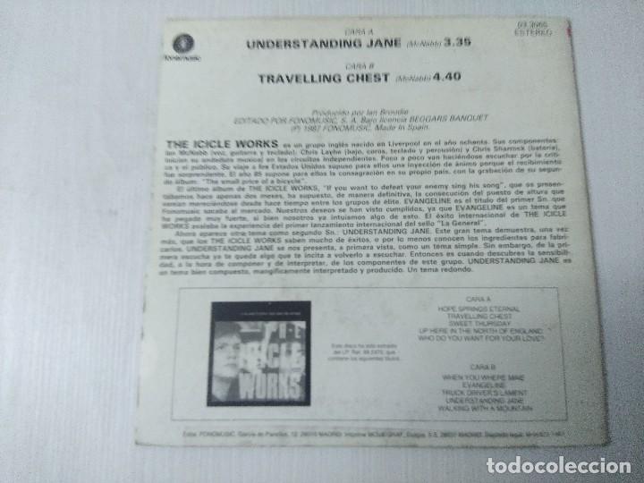 Discos de vinilo: THE ICICLE WORKS/UNDERSTANDING JANE/SINGLE. - Foto 3