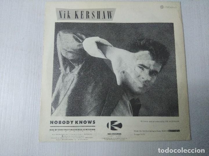 Discos de vinilo: NIK KERSHAN/NOBODY KNOWS/SINGLE PROMOCIONAL. - Foto 3