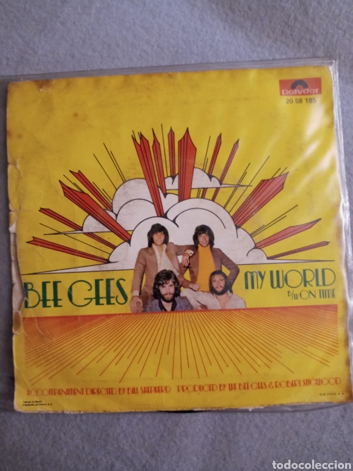 Discos de vinilo: Bee Gees-my world..disco vinilo single - Foto 2