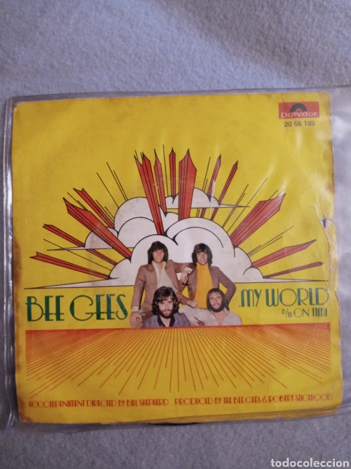 Discos de vinilo: Bee Gees-my world..disco vinilo single