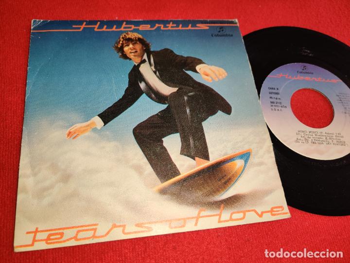 Vinyl records: HUBERTUS Merci merci/Tears of love 7'' single 1982 Columbia ESPA&Ntilde;A SPAIN