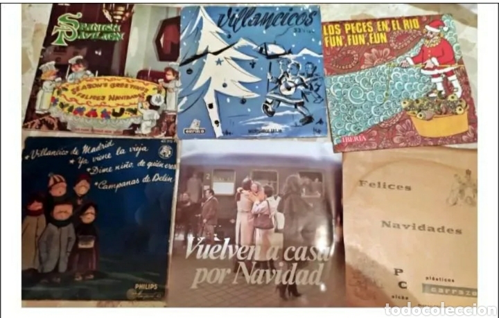 Discos de vinilo: Lote singles de Villancicos - Foto 1