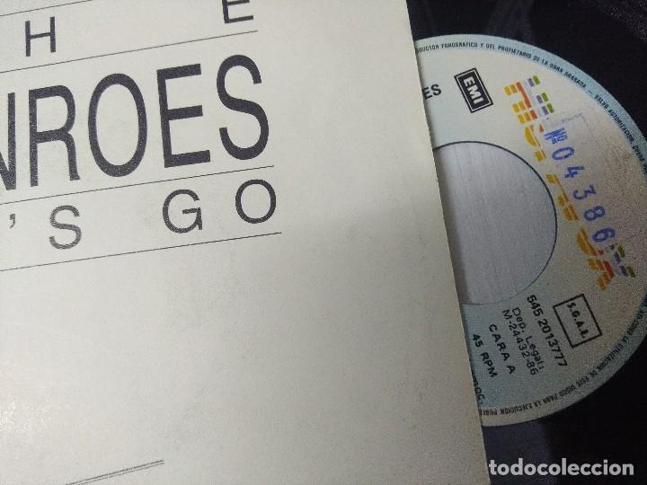 Discos de vinilo: THE MONROES/LETS GO/SINGLE PROMOCIONAL. - Foto 3
