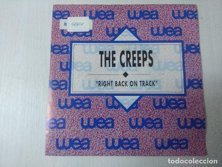 Discos de vinilo: THE CREEPS/RIGHT BACK ON TRACK/SINGLE PROMOCIONAL. - Foto 1