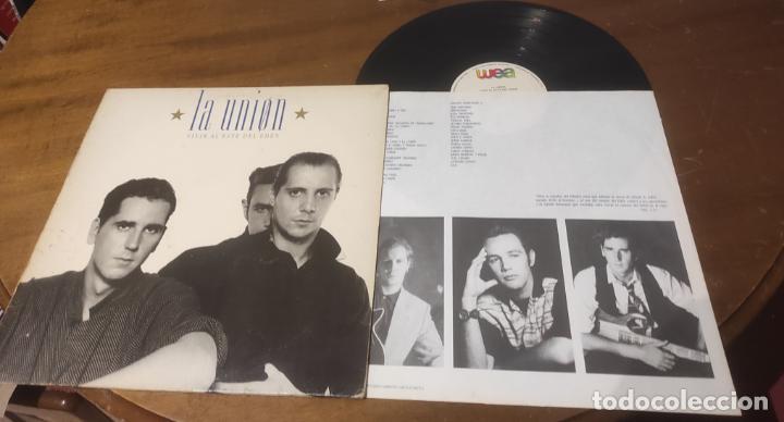 LA UNION- VIVIR AL ESTE DEL EDEN - LP 1988 + ENCARTE.- (Música - Discos - LP Vinilo - Grupos Españoles de los 70 y 80)