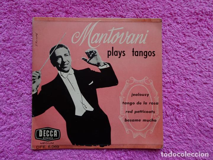 Discos de vinilo: plays tangos mantovani jealousy decca DFE 6069 francia - Foto 2 - 304234118