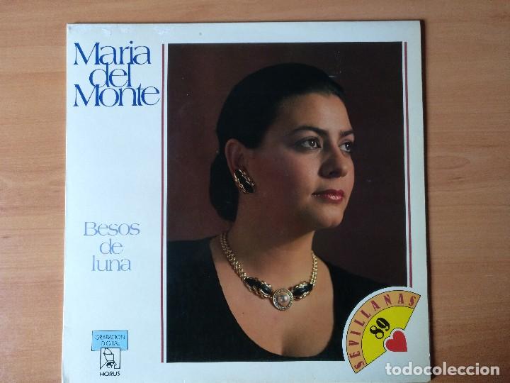 Discos de vinilo: MARIA DEL MONTE BESOS DE LUNA LP - Foto 1