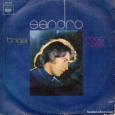 Discos de vinilo: SANDRO: TRIGAL - ROSA, ROSA (1970). Lote 304269783