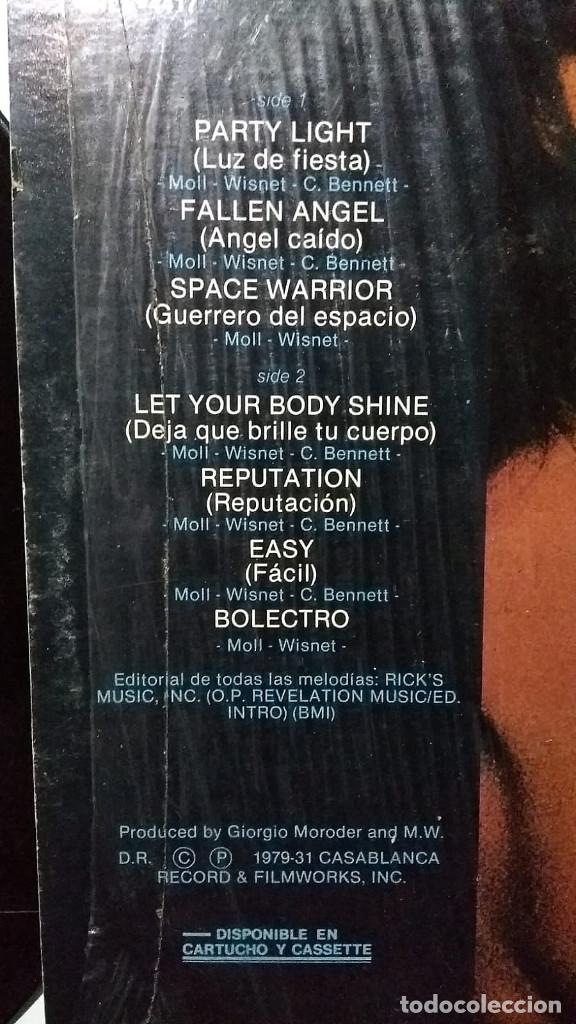 Discos de vinilo: MUNICH MACHINE BODY SHINE GIORGIO MORODER LP 1979 EDICION MEX - Foto 3