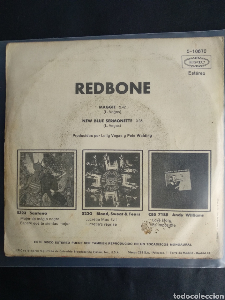 Discos de vinilo: REDBONE, MAGGIE, 1970 - Foto 2