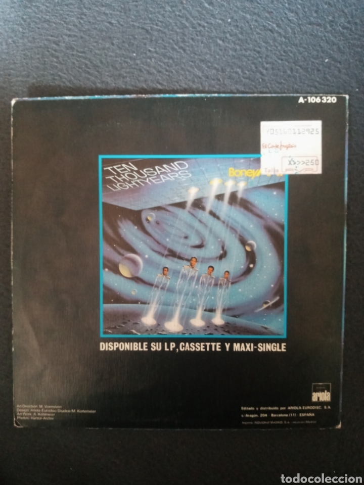 Discos de vinilo: Boney M.- Exodus..disco vinilo single - Foto 2