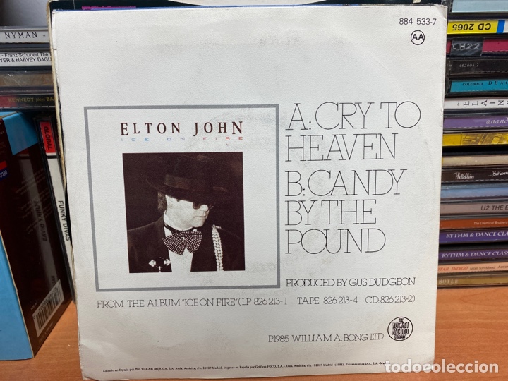 Discos de vinilo: Elton John - Cry To Heaven (7&rdquo;, Single) - Foto 2