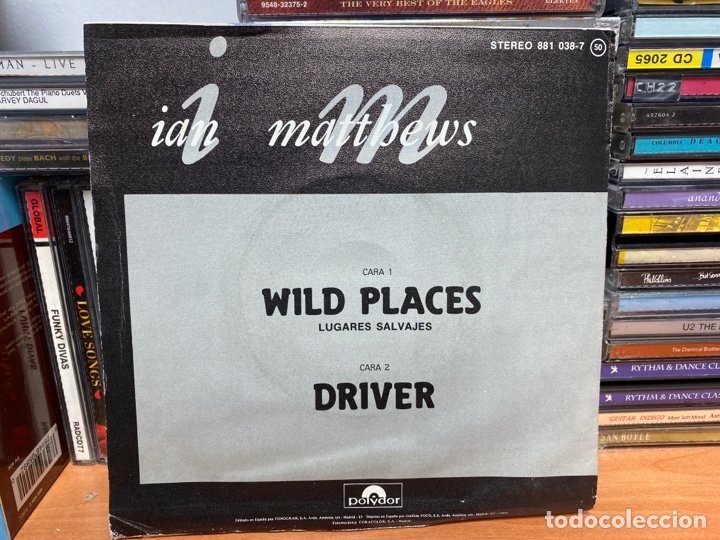 Discos de vinilo: Ian Matthews - Wild Places / Driver (7&rdquo;, Single) - Foto 2
