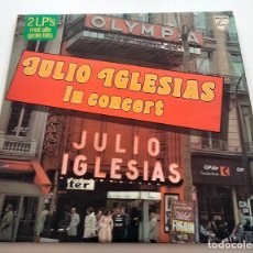 Discos de vinilo: VINILO DOBLE LP RECOPILATORIO EN DIRECTO DE JULIO IGLESIAS. IN CONCERT EN EL OLYMPIA. 1976.