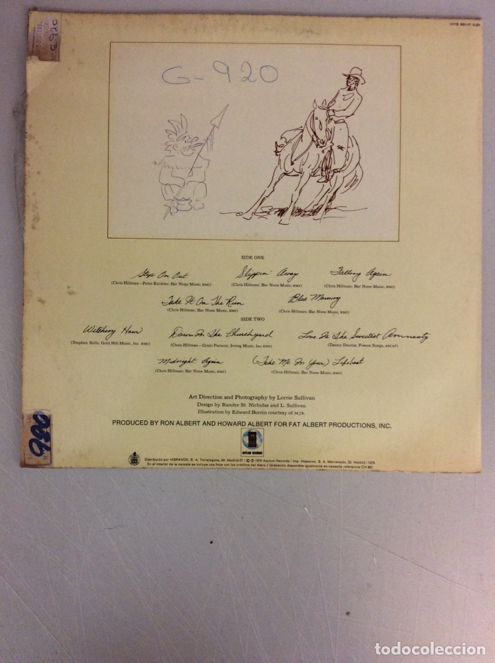 Discos de vinilo: Chris Hillman. Slippi&rsquo;n away - Foto 2