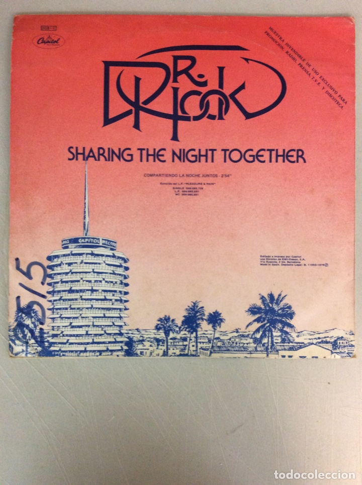 Discos de vinilo: Bob Welch. Three hearts. Dr Hook. Sharing the night together. - Foto 2