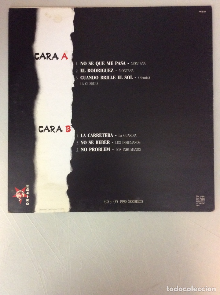Discos de vinilo: La Guardia. Los Inhumanos. Montana. - Foto 2