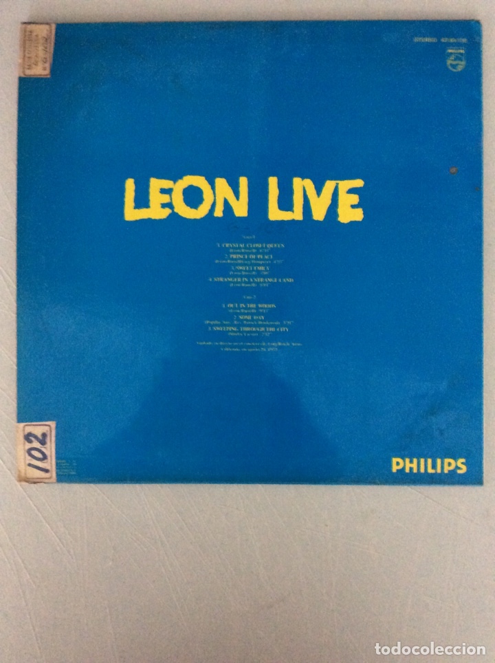 Discos de vinilo: Leon Live. Segunda parte - Foto 2