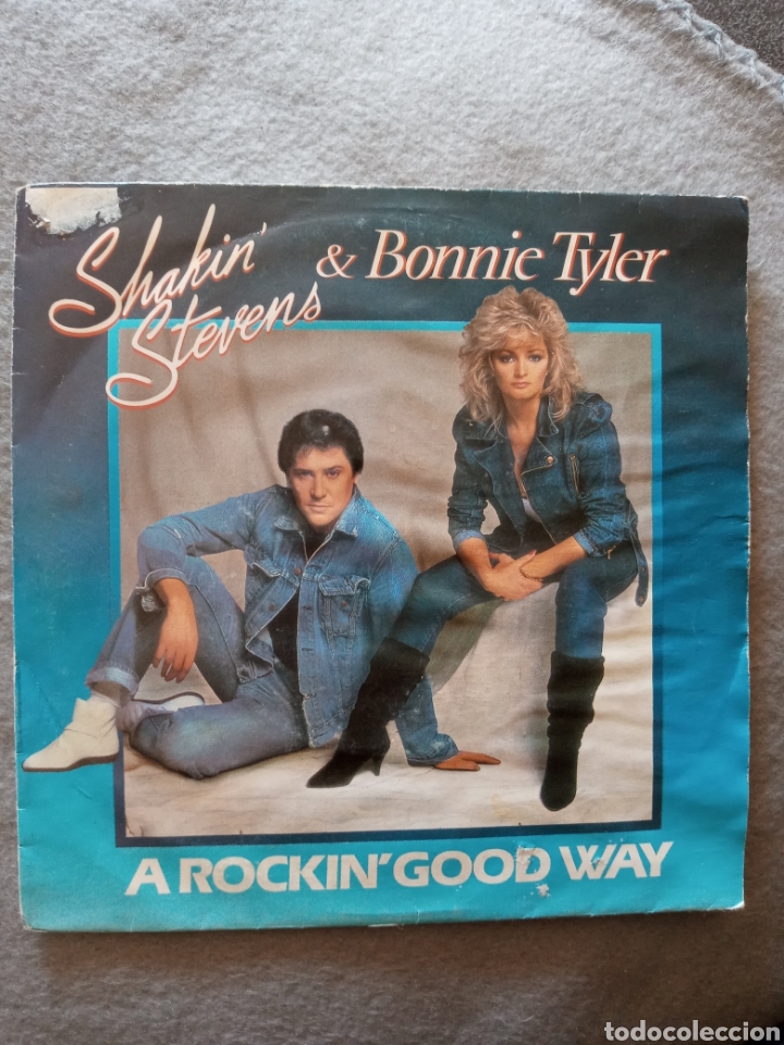 Discos de vinilo: ShakinStevens & Bonnie Tyler ..disco vinilo single - Foto 1