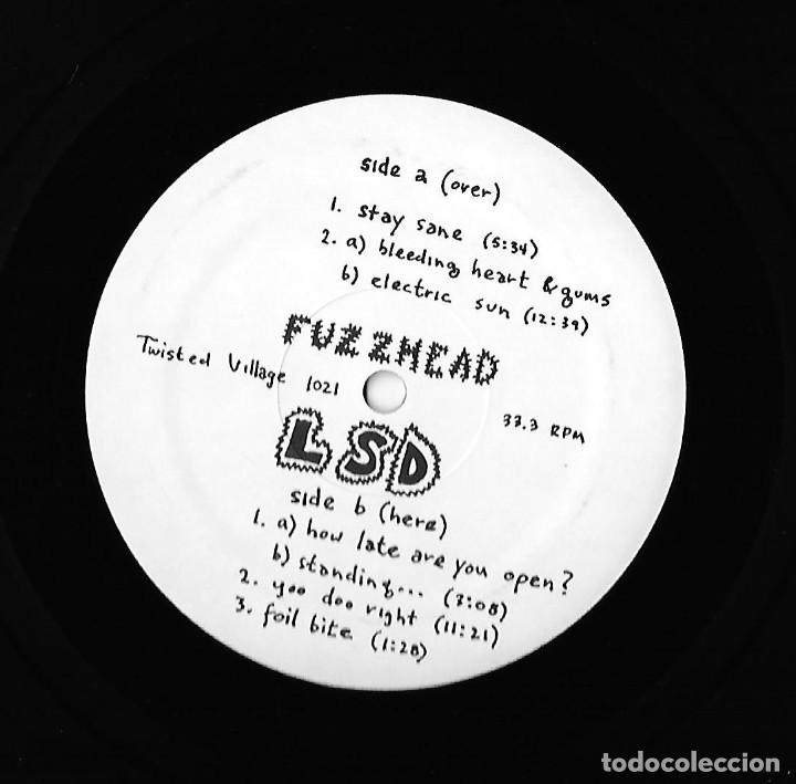 Discos de vinilo: FUZZHEAD: LSD. RARO PSYCHO EXPERIMENTAL CON IMPROVISACIONES. ORIGINAL U.S.A. PRENSAJE PRIVADO - Foto 3