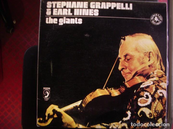 Discos de vinilo: STEPHANE GRAPPELLI + EARL HINES- THE GIANTS. LP. - Foto 1