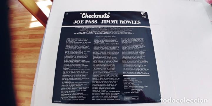 Discos de vinilo: JOE PASS Y JIMMY ROWLES-LP CHECKMATE-NUEVO - Foto 2