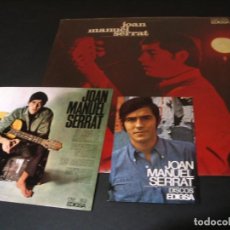 Discos de vinilo: JOAN MANUEL SERRAT LP ARA QUE TINC VINT ANYS EDIGSA ORIGINAL ESPAÑA 1967 + 2 POSTALES + LETRAS GI. Lote 304602023