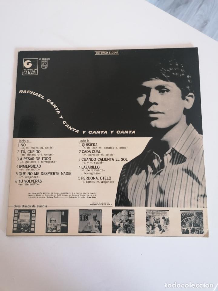 Discos de vinilo: Raphael canta y canta lp produccion especial para la revista Claudia México 1968 - Foto 2 - 304604108