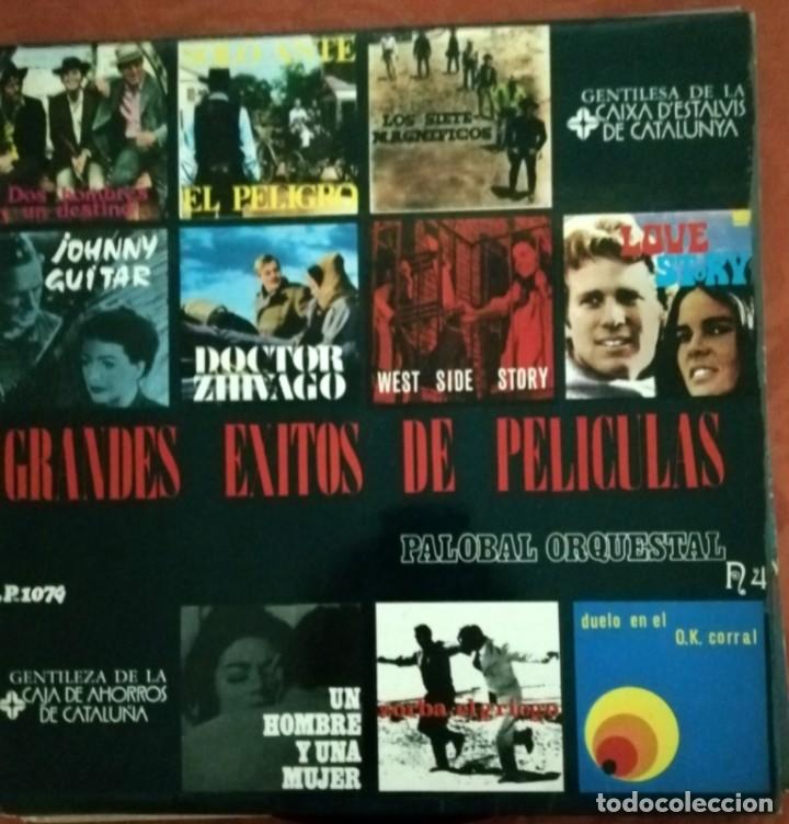 Discos de vinilo: Grandes &eacute;xitos del cine (Palobal Orquestal, 1971) - Foto 1