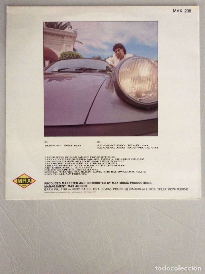 Discos de vinilo: Alan Cook. Running away. - Foto 2