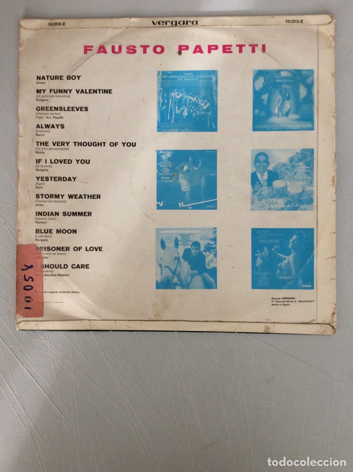 Discos de vinilo: Fausto Papetti. Nature boy - Foto 2
