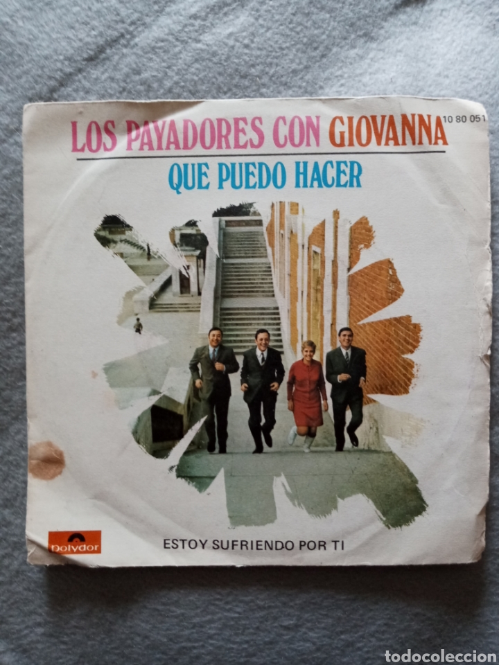 Disques de vinyle: Los Payadores con Giovanna-Que puedo hacer ..disco vinilo single.
