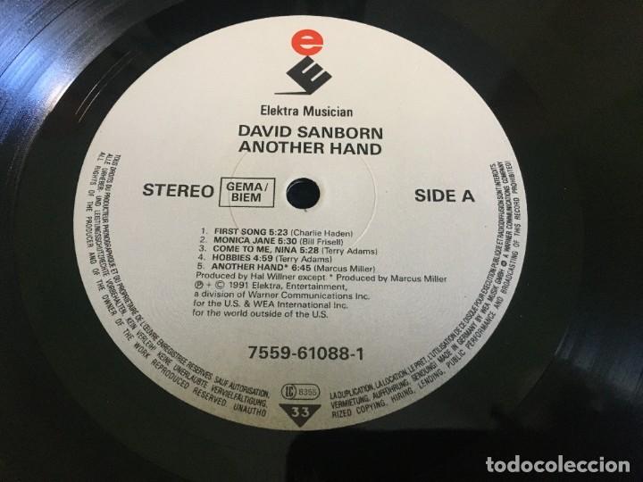 Discos de vinilo: David Sanborn &lrm;&ndash; Another Hand - Foto 3