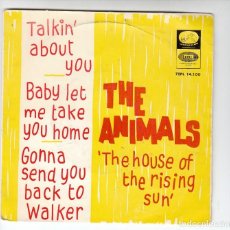 Discos de vinilo: THE ANIMALS: EXT. PLAY SPAIN 1964- BACK COVER BEATLES- COLECCIONISTAS-HOUSE RISING SUN. Lote 304722553