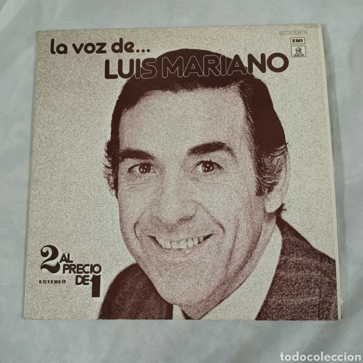 Discos de vinilo: LA VOZ DE LUIS MARIANO - DOBLE LP. EMI ODEON - Foto 1